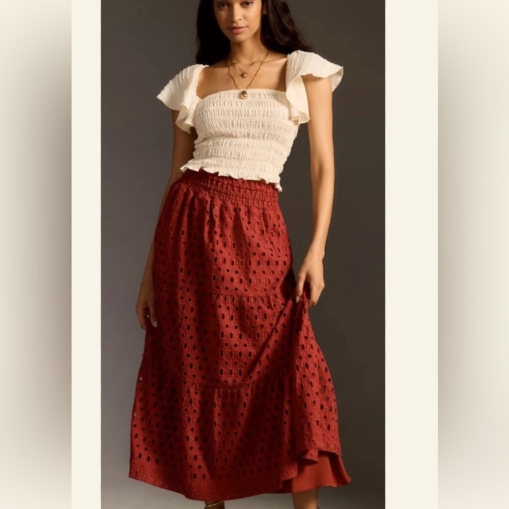 Anthropologie  Maxi Skirt